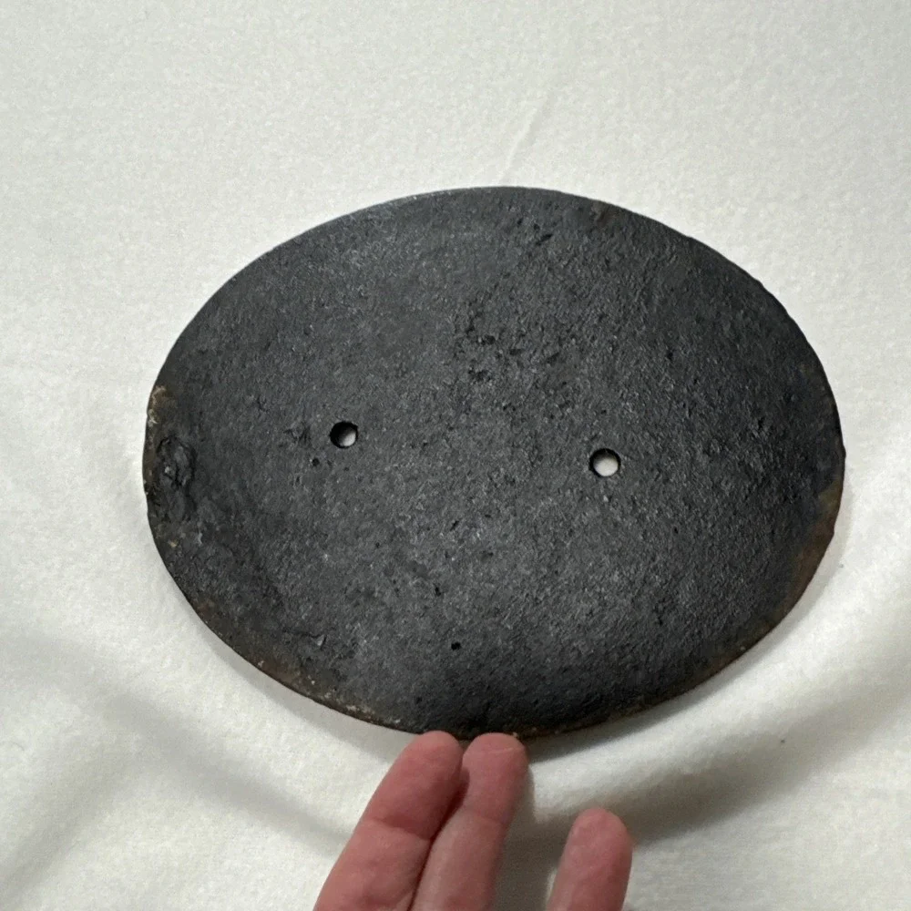 ANTIQUES COLLECTABLES  Sign 7.5 Inch Heavy  Cast Iron Oval